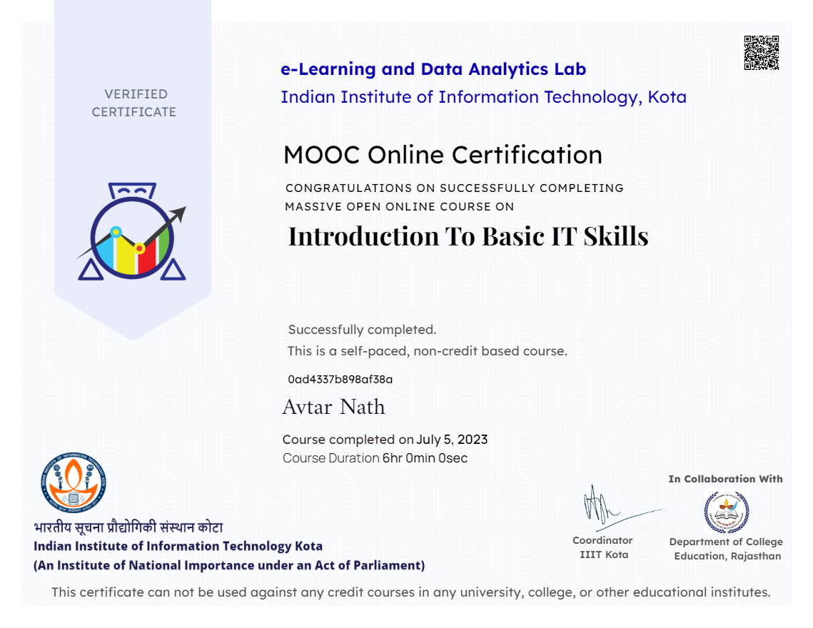 Introduction to Basic IT Skills