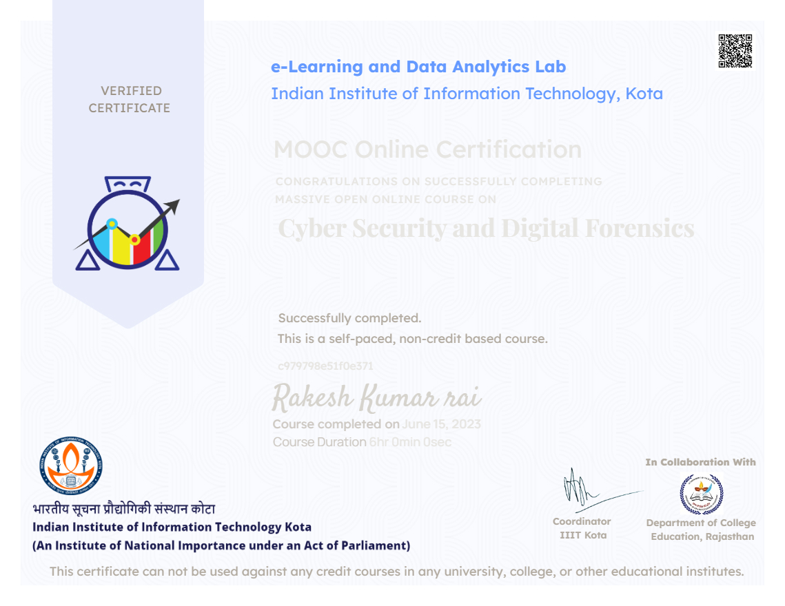 Cyber Security and Digital Forensics