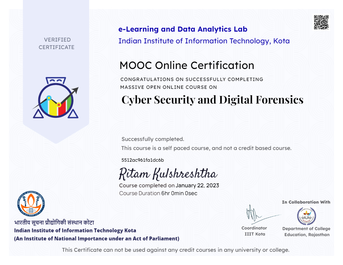 Cyber Security and Digital Forensics