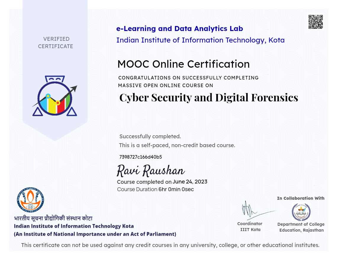 Cyber Security and Digital Forensics