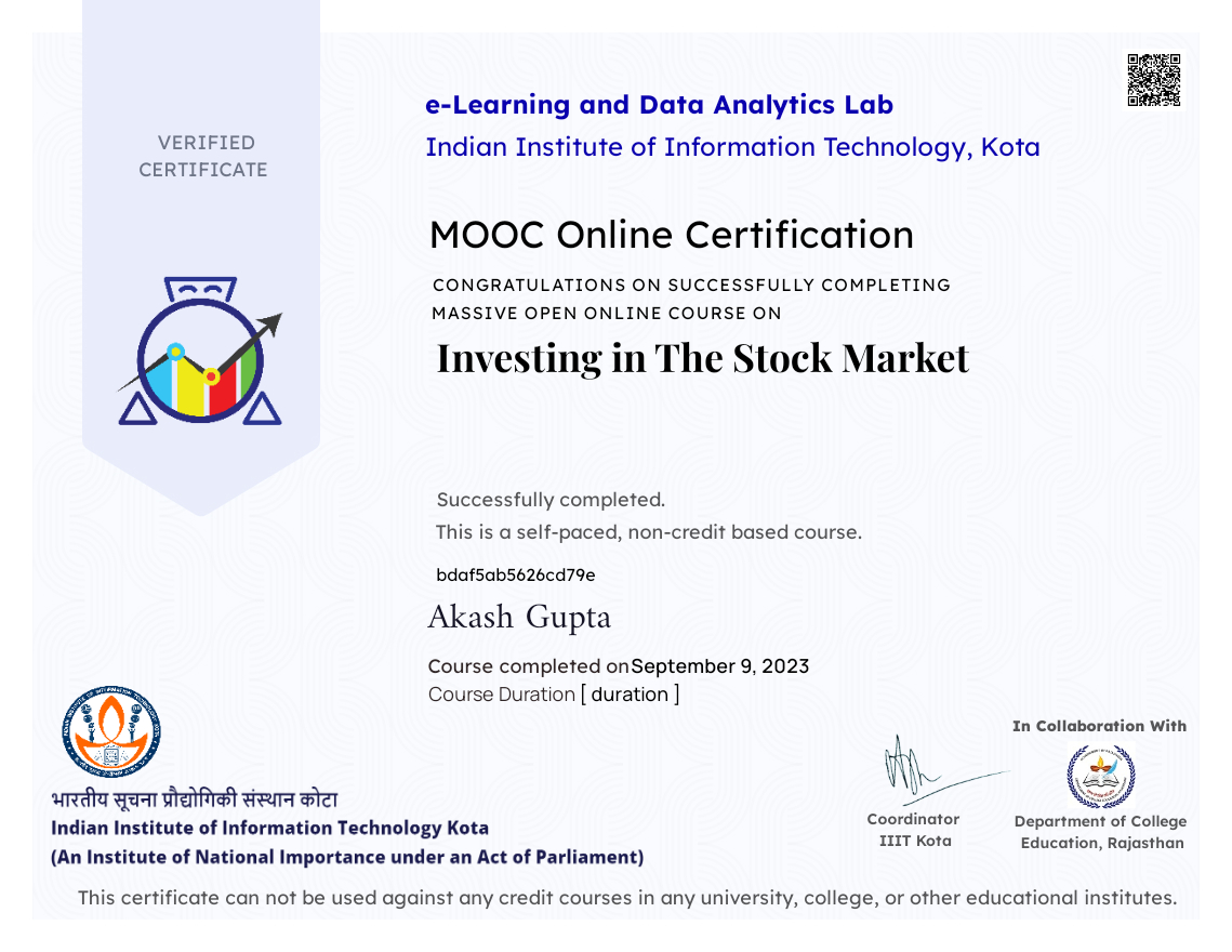 Investing in The Stock Market